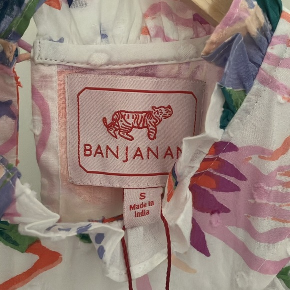 Banjanan dress NWT midi size S/XS Whimsical goat lion rabbit eagle MSRP$380 - Picture 17 of 17